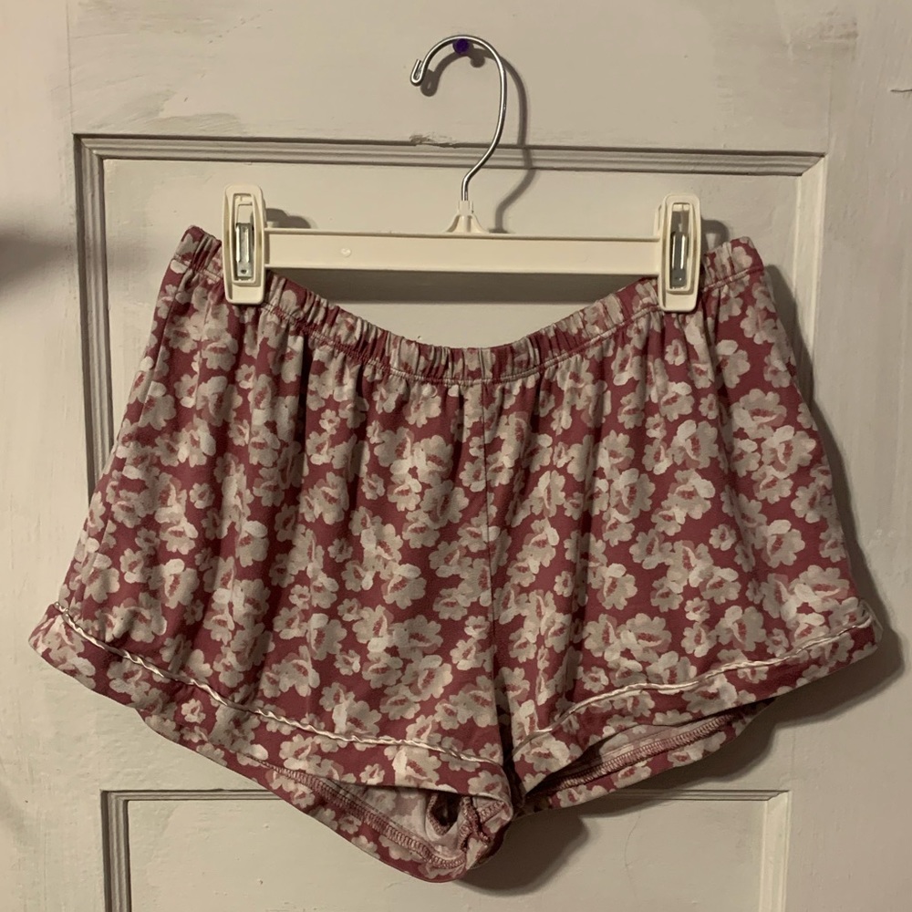 Flora Nikrooz Pink & White Floral Pajama Shorts